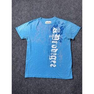 Mens Graphic AProdigee Blue Script Eagle Tee, Size US L
